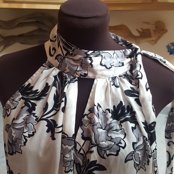 White House Black Market 100% Silk Blouse L - Picture 6 of 8